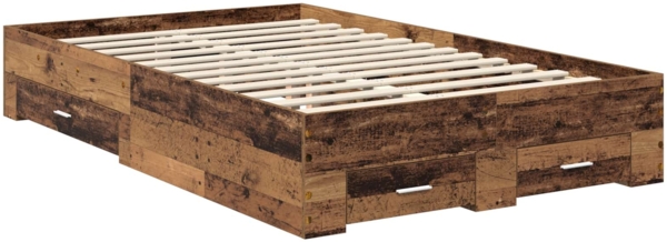vidaXL Bettgestell mit Schubladen mit Kopfteil Holzwerkstoff 3410929 Bild 5