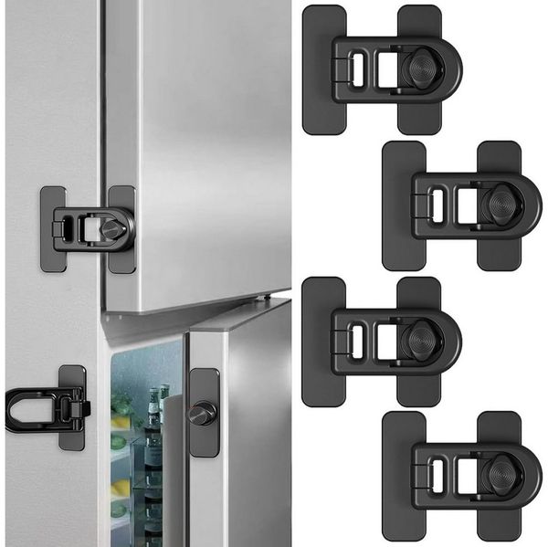 FELIXLEO Kindersicherung 4St Kindersicherung Schrank Selbstklebend Schublade Tür Schwarz.