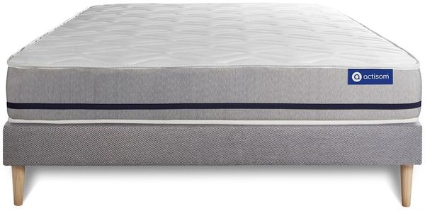 Actilatex soft matratze 120x210 cm + Bettgestell mit lattenrost - Dicke : 20cm - Latex und Memory-schaum - H3 Bild 3