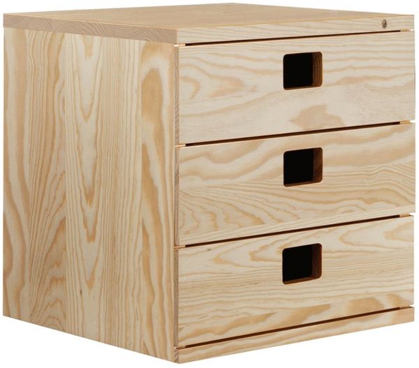 Astigarraga Kit Line Schubladenbox Schubladenblock "Dinamic", 2er oder 3er, Holzschubladen, Schränckchen, (3-St)