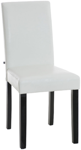 CLP Esszimmerstuhl Ina Kunstleder mit hoher Rückenlehne,weiß schwarz