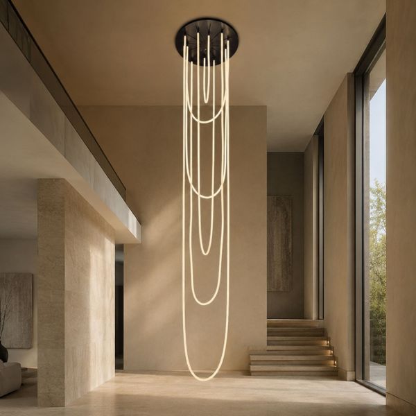 s.luce Arion organische LED Galerieleuchte XXL Licht-Schlauch Warmweiß Weiß 550cm
