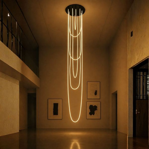 s.luce Arion organische LED Galerieleuchte XXL Licht-Schlauch Warmweiß Weiß 550cm