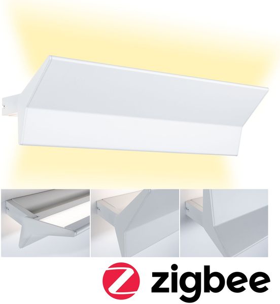 Paulmann 795. 12 LED Wandleuchte Stine Smart Home Zigbee Tunable White 1. 400lm / 410lm 230V 13W dimmbar Weiß matt