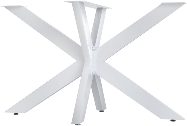 CLP Tischbeine Hardwick aus Stahl in Sternform Höhe 71 cm,weiß 120x68x71 cm