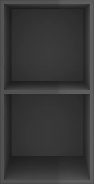 vidaXL TV-Wandschrank Hochglanz-Grau 37x37x72 cm Holzwerkstoff 805479 Bild 4