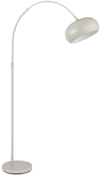 homsy by Ana Johnson Stehlampe Lightbow - Bogenleuchte in elegantem mattem Beige-Metall, Ein-/Ausschalter, ohne Leuchtmittel, warmweiß - kaltweiß, moderne Stehleuchte fürs Wohn- Schlafzimmer höhenverstellbar