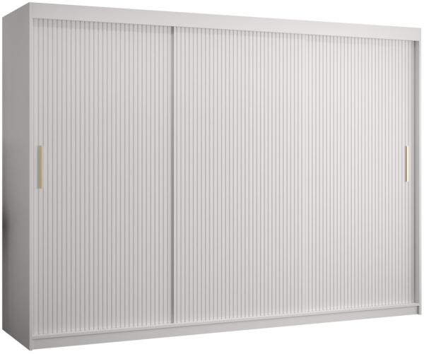 'Kirtan Slim 1' Kleiderschrank, weiß, 250 cm