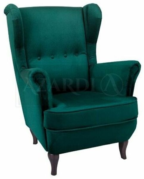 Ohrensessel Sessel Fernseh Design Polster Sofa Couch Chesterfield Textil