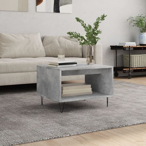 vidaXL Couchtisch Betongrau 60x50x40 cm Holzwerkstoff 829256