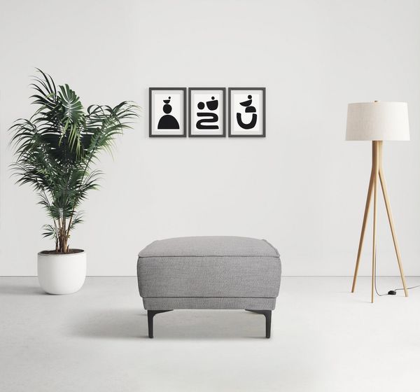 Places of Style Polsterhocker Oland, passend zur Serie OLAND