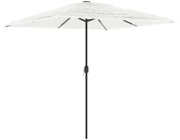 vidaXL Sonnenschirm mit Stahlmast Weiß 248x248x248 cm 4005092