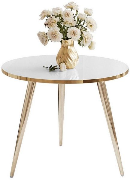 Lookway Couchtisch SOLEIL GOLD – rund, Hochglanz