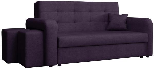 Schlafsofa Viva Home III, Nische für Hocker auf der linken Seite, Farbe: Enjoy 15