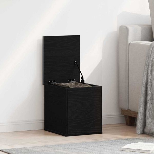 vidaXL Aufbewahrungsbox Schwarz Eichen-Optik 30 x 35 x 35 cm 868695