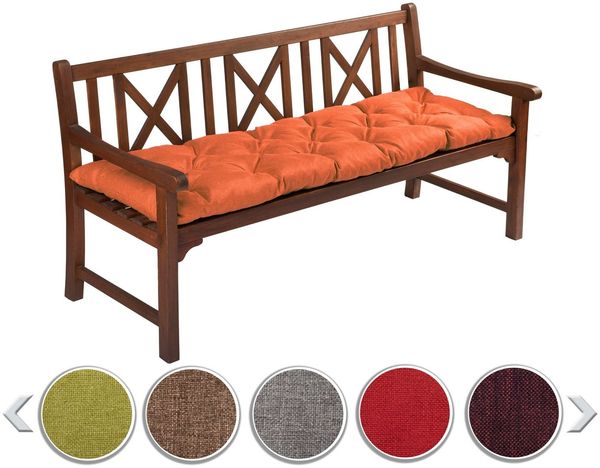 sunnypillow Bankauflage Bankauflage Stuhlkissen viele Farben und Größen zur Auswahl, 140 x 60 cm