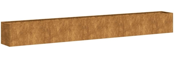 vidaXL Pflanzkübel Rostig 360x40x40 cm Wetterfester Stahl 860702