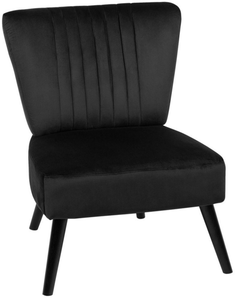 Sessel Samtstoff schwarz VAASA