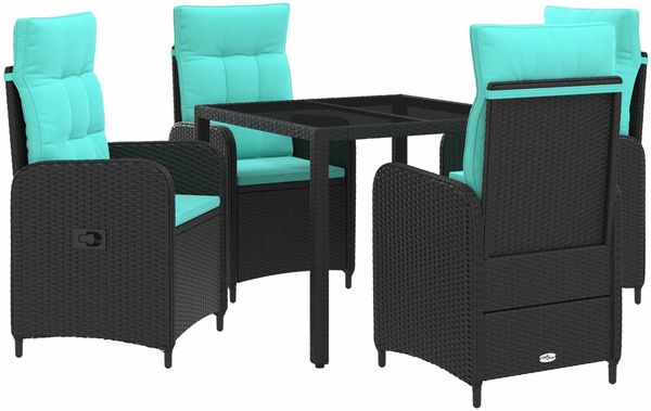 vidaXL Outdoortisch-Set 5 pcs Poly-Rattan 3422297