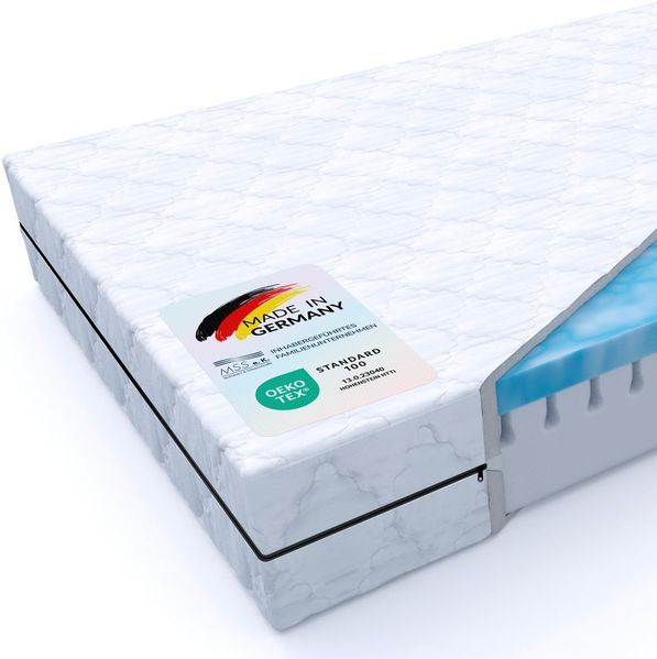 7 Zonen BeActive Gel-Komfortschaummatratze 200x120x16 cm H2