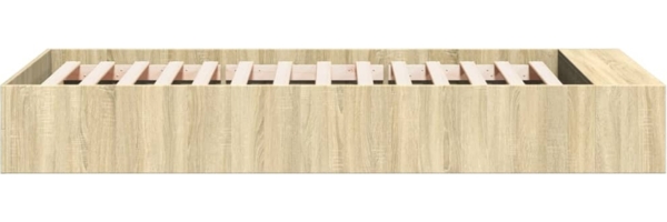 vidaXL Bettgestell Sonoma-Eiche 90x190 cm Holzwerkstoff 3280617 Bild 4