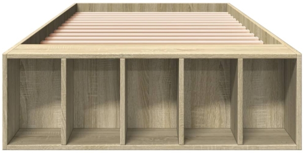 vidaXL Bettgestell Sonoma-Eiche 90x190 cm Holzwerkstoff 3280617 Bild 3