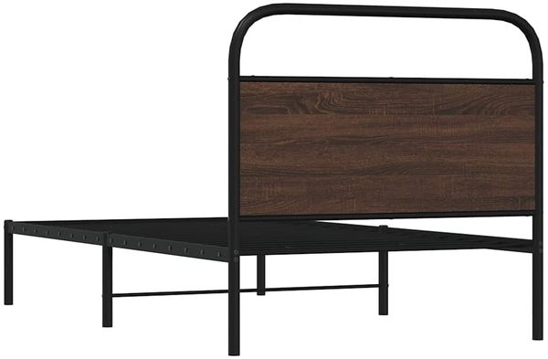 vidaXL Bettgestell ohne Matratze 107x203 cm Braun Eichen-Optik 4100303 Bild 7
