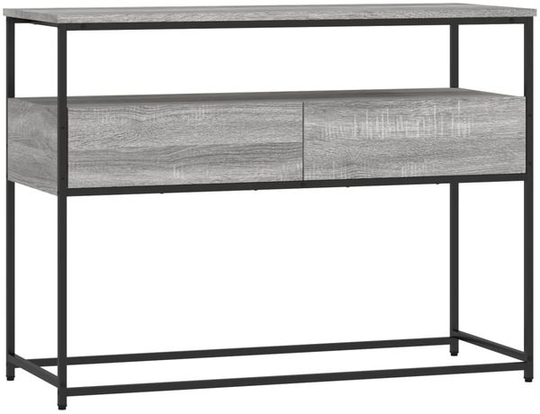 Konsolentisch, Beistelltisch, Konsole Grau Sonoma 100x40x75 cm Holzwerkstoff