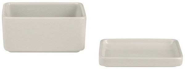 blomus Butterdose -PILAR- Aufbewahrungsbox für Butter, Steingut, Spülmaschinengeeignet, Mikrowellengeeignet