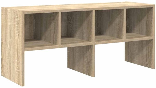 vidaXL Schuhregal Stapelbar Sonoma-Eiche 89,5x30x40 cm 858843