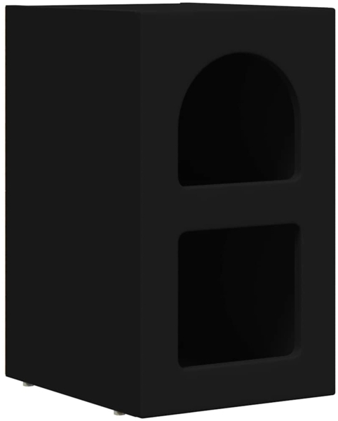 vidaXL Nachttisch Schwarz 29,5 x 35 x 50 cm Holzwerkstoff 891226