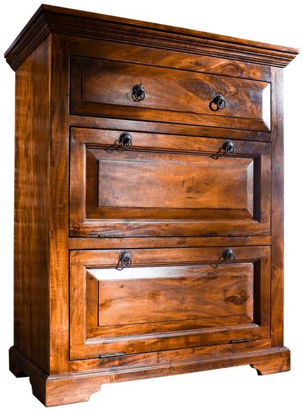 Kommode Akazie 80x45x100 honig lackiert OXFORD #0904