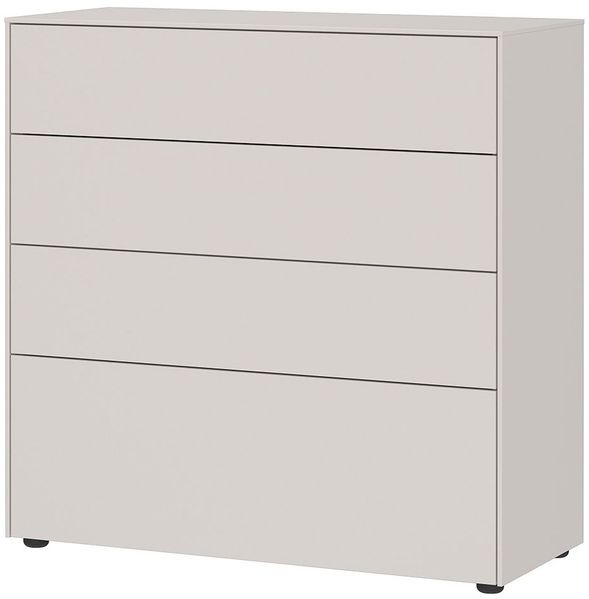 Kommode Luna / GW-Lomena, Holzwerkstoff, Grau, 92 x 93 x 41 cm