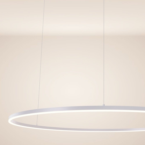 s.luce LED Ring Pendelleuchte Ø 150cm Weiß