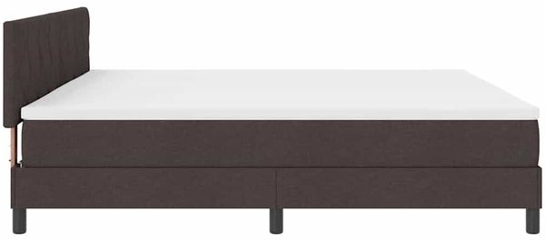 vidaXL Boxspringbett mit Kopfteil Dunkelbraun 200 x 200 cm Stoff 3338793 Bild 8