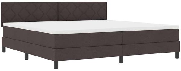 vidaXL Boxspringbett mit Kopfteil Dunkelbraun 200 x 200 cm Stoff 3338793 Bild 4