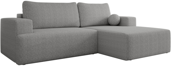 Ecksofa Mivo Cord (Farbe: Poso 110, Seite: Rechts)