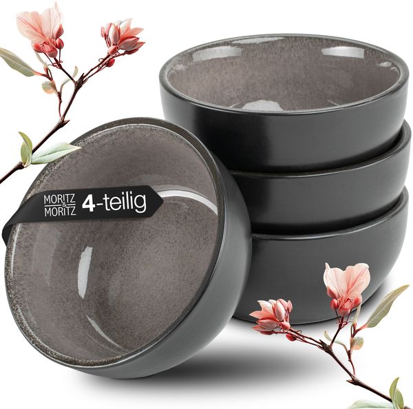 Moritz & Moritz VIDA 4tlg Miso Schalen Anthrazit