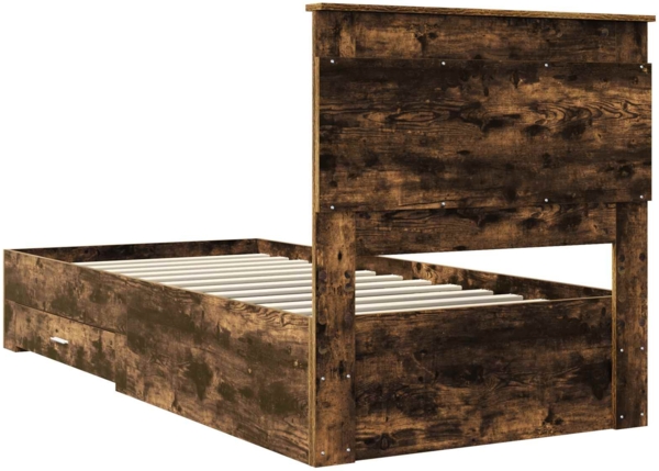vidaXL Bettgestell mit Schubladen mit Kopfteil Holzwerkstoff 3410362 Bild 8