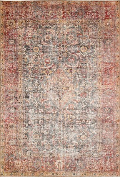 LUXOR living Teppich Lago, rechteckig, Höhe: 6 mm, faltbarer Teppich, modernes Design, waschbar, In- und Outdoor geeignet, Rot, 120x170 cm