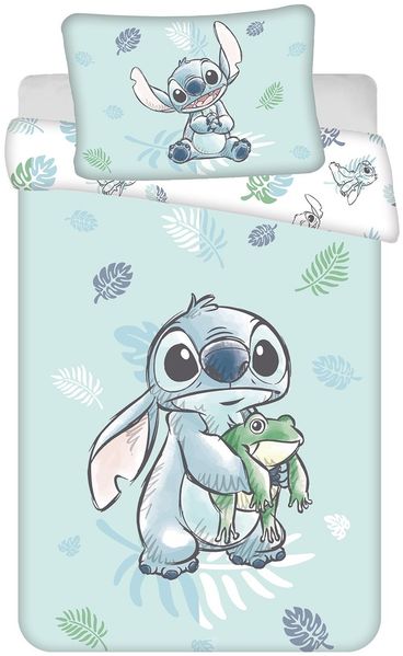 Lilo & Stitch Frosch Baby Bettwäsche Set 100x135 cm 100% Baumwolle
