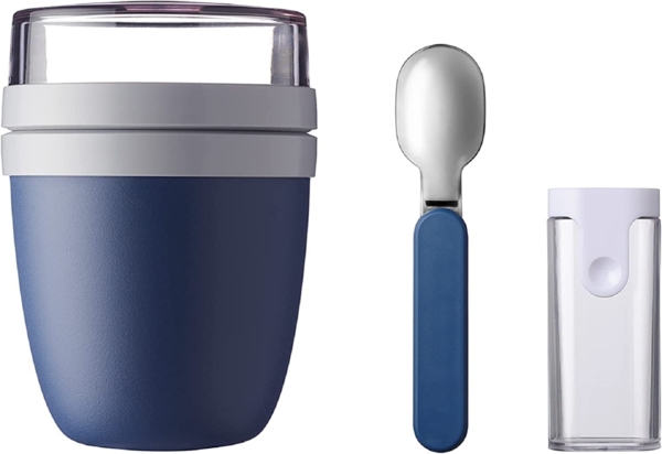 Mepal ELLIPSE Lunchpot + Faltbarer Löffel in Nordic Denim