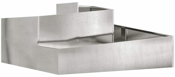 vidaXL Garten-Pflanzgefäß Silber 100 x 100 x 50 cm Edelstahl 873589