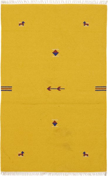 Kelim Teppich - Trendy 180x120 cm - gelb