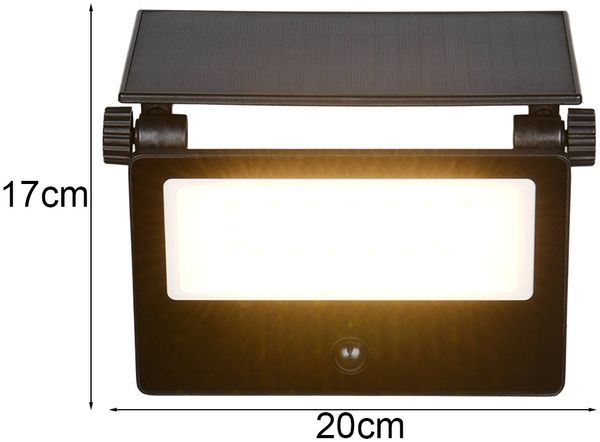 Solarstrahler MOURA außen mit Bewegungsmelder, Breite 20cm Bild 3