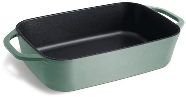 Springlane Auflaufform aus Gusseisen, in verschiedenen Farben – Emaillierte Lasagneform, Gusseisen, Robust, emailliert, für alle Herdarten geeignet