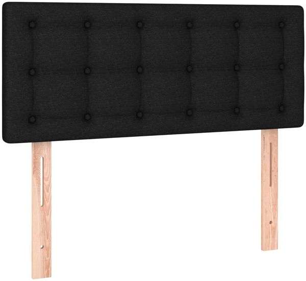 vidaXL Boxspringbett mit Matratze Schwarz 120x200 cm Stoff, Härtegrad: H2 [3140363] Bild 6