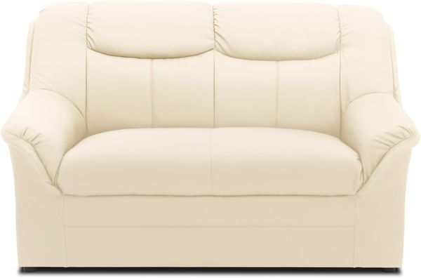 DOMO. collection Sofa Berlin FK, 2 Sitzer Couch mit Federkernpolsterung, 2er Polstermöbel 143 x 90 x 89 cm (BxTxH), beige