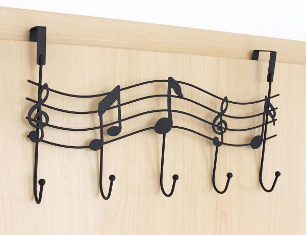 Türgarderobe Melody 131019 Schwarz Türhaken 42cm Garderobe Kleiderhaken Haken