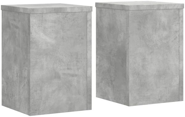 vidaXL Pflanzenständer 2 Stk. Betongrau 20x20x30 cm Holzwerkstoff 852900 Bild 2